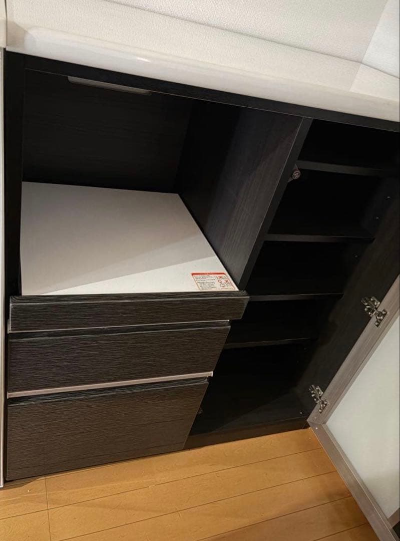 【最安値中】ニトリ　キッチンボード　食器棚　Ｎポスティア 90BK