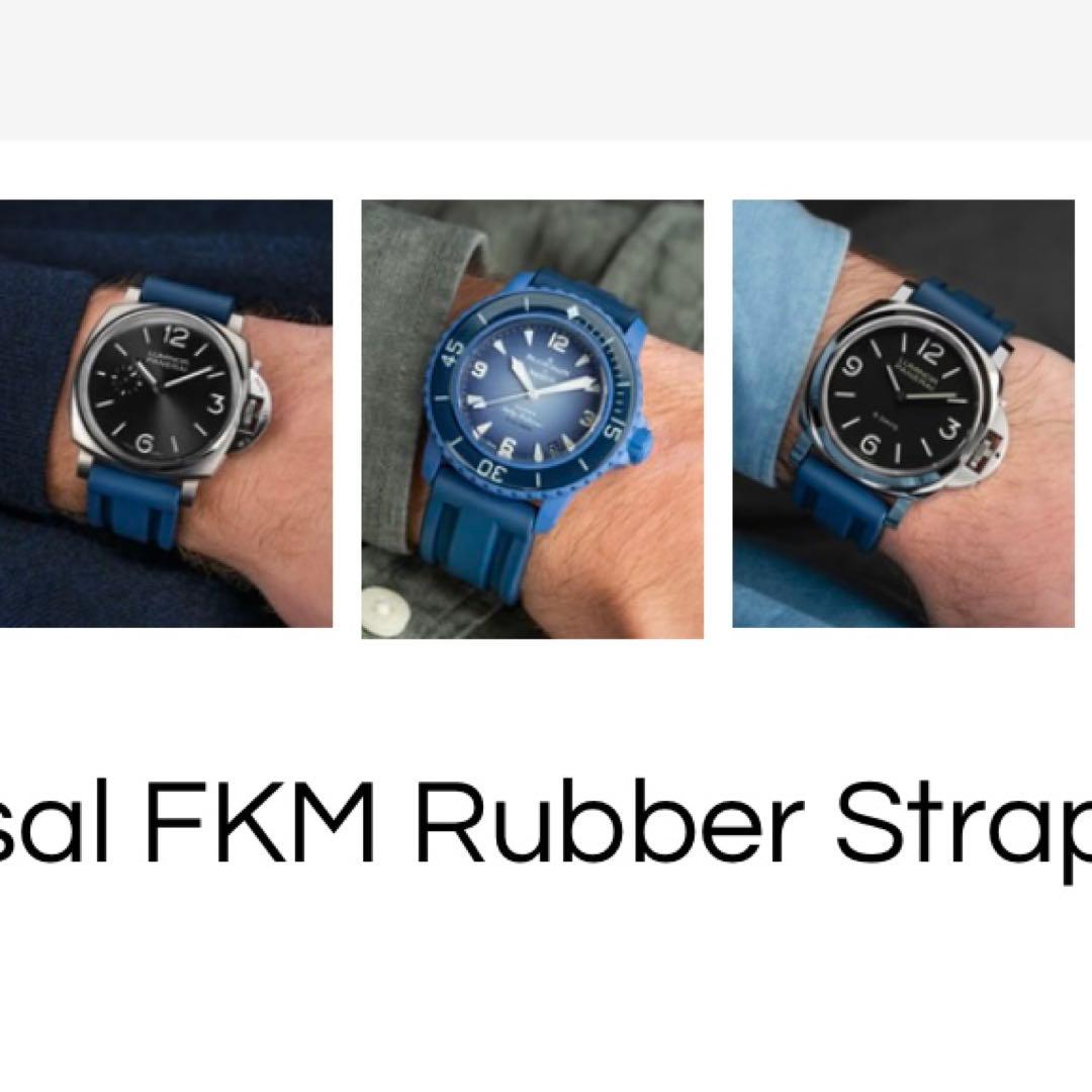 リストバディーズ ユニバーサル FKM ラバーウォッチストラップ 20mm