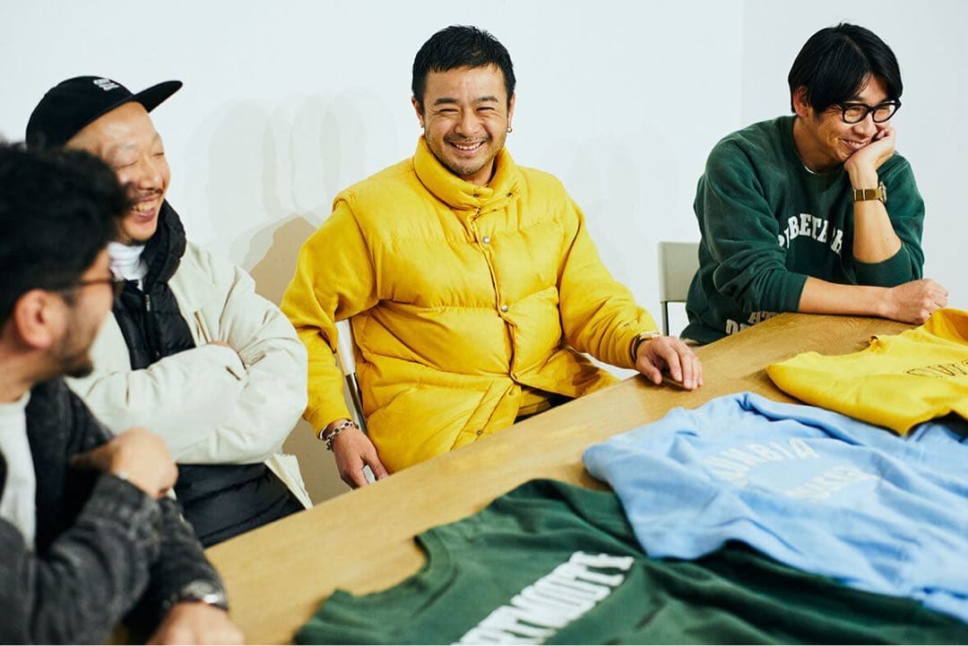 美品 70s 茶タグ ノースフェイス ダウンベスト イエロー 黄色 L 藤原着