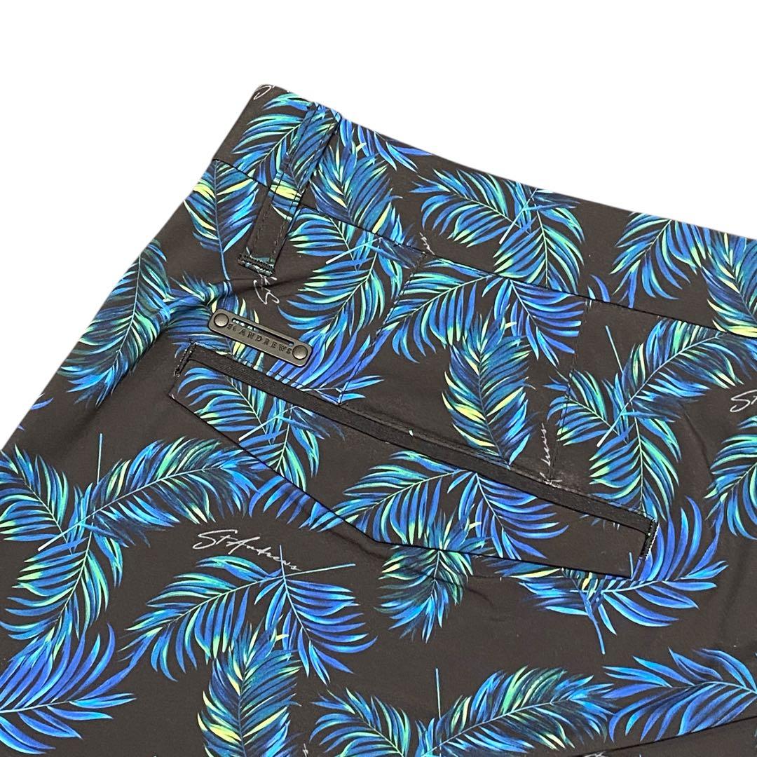 【未使用】定価1.8万 St ANDREWS パームリーフプリントショートパンツ