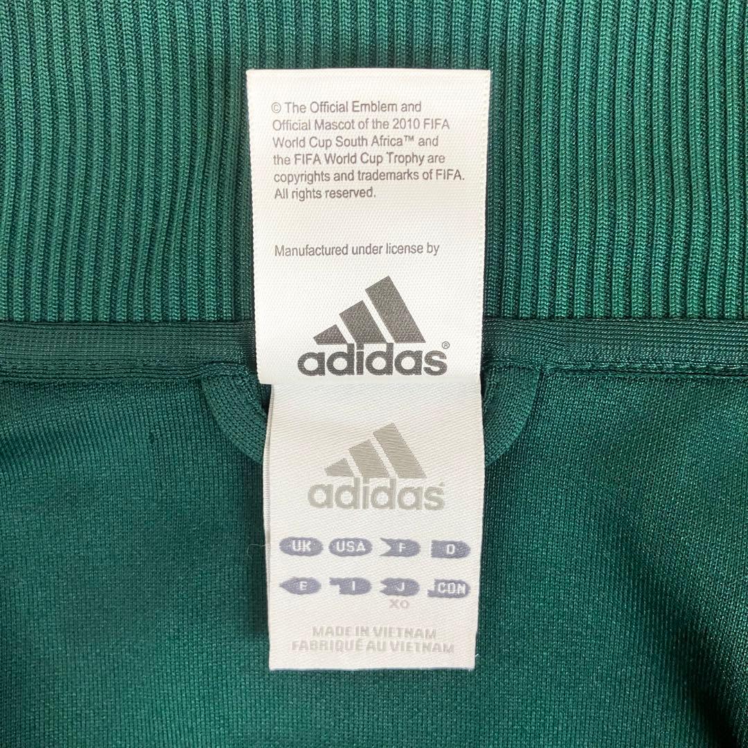 adidas サッカー南アフリカ代表 2010W杯 トラックジャケット 古着 緑