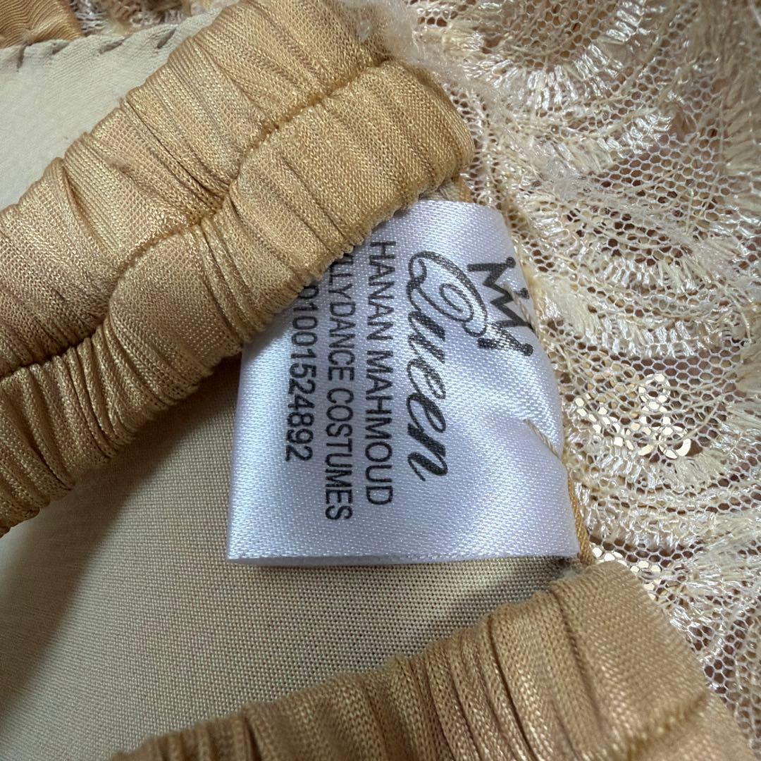 Hanan ベリーダンス 衣装　costume ベージュ　S -M