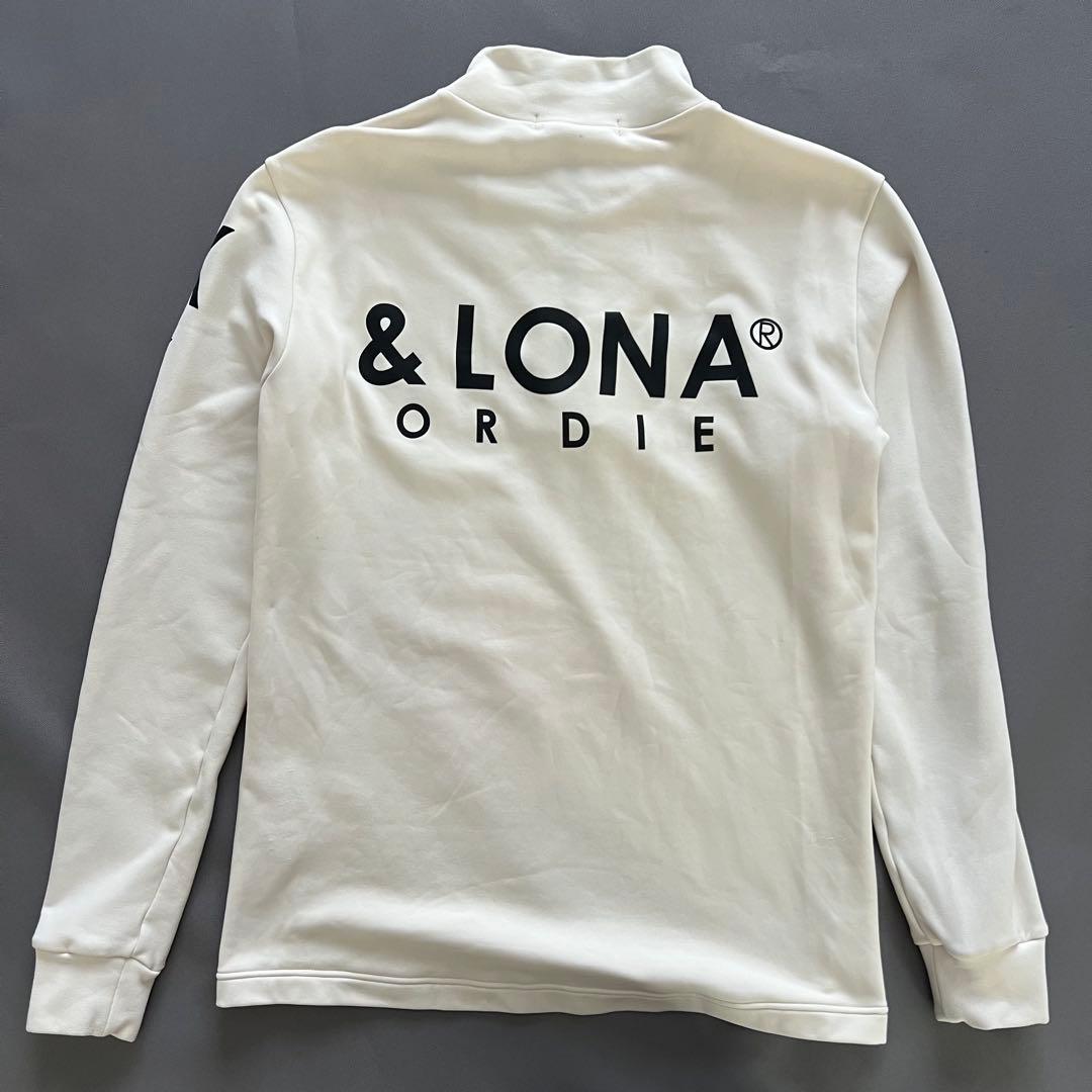 MARK&LONA マークアンドロナ　ハーフジップ スウェット　裏起毛　ロゴ