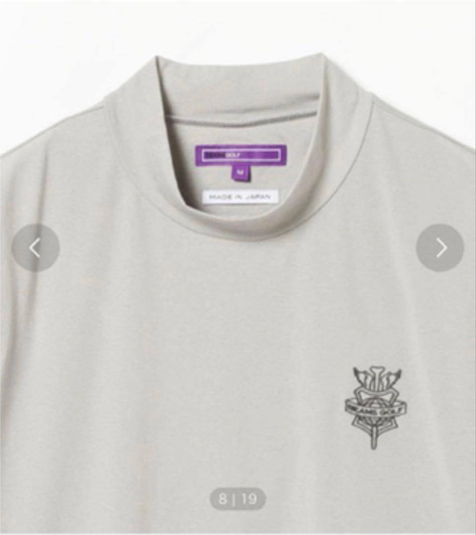 beamsgolf 切り替え迷彩モックタートルネック　シャツ