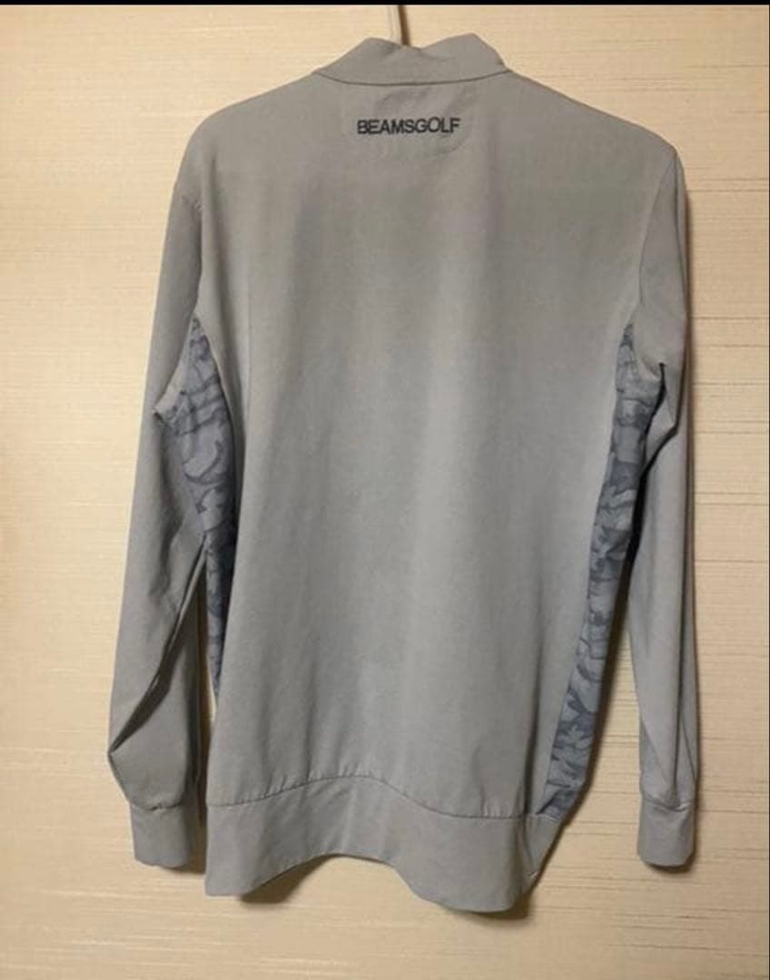 beamsgolf 切り替え迷彩モックタートルネック　シャツ