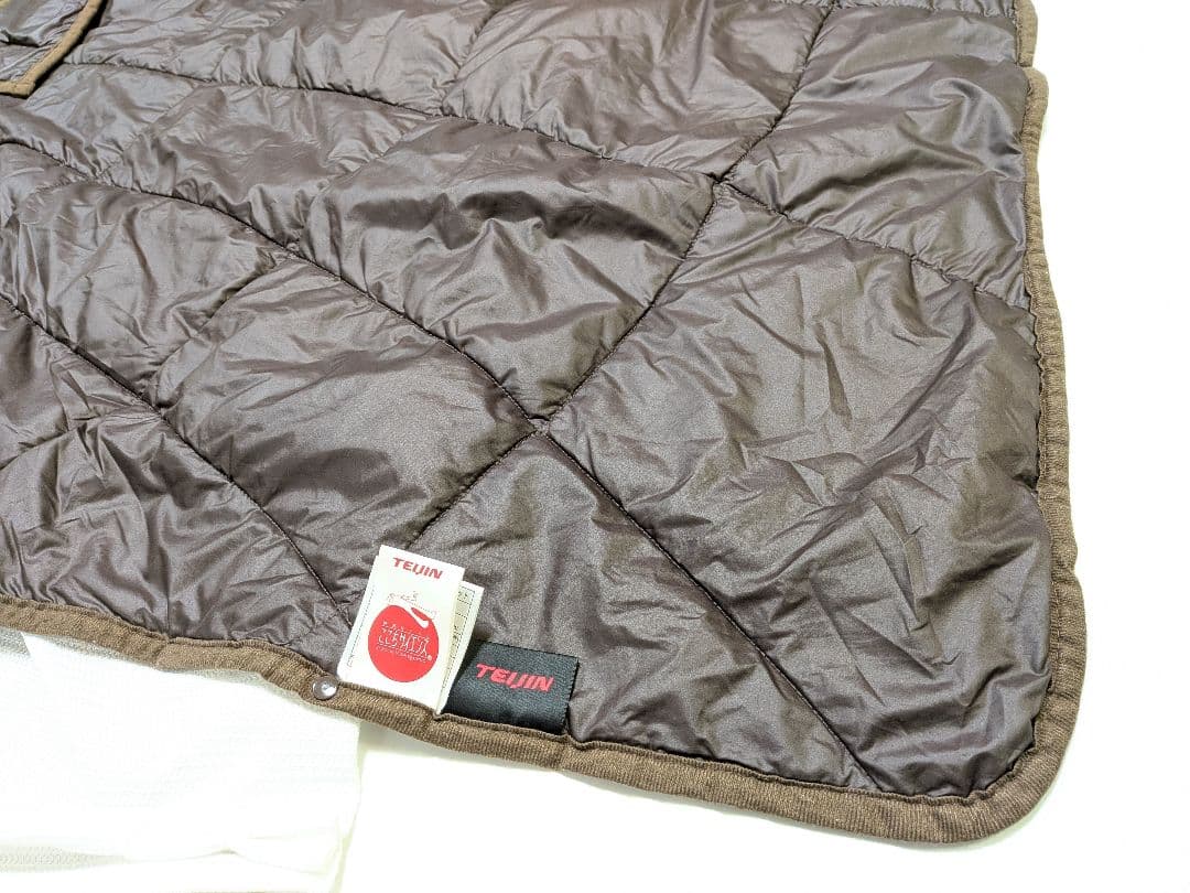 テイジンあったかすっぽりケット 2way毛布 キャンプ釣り保温 蓄熱 軽量 節電