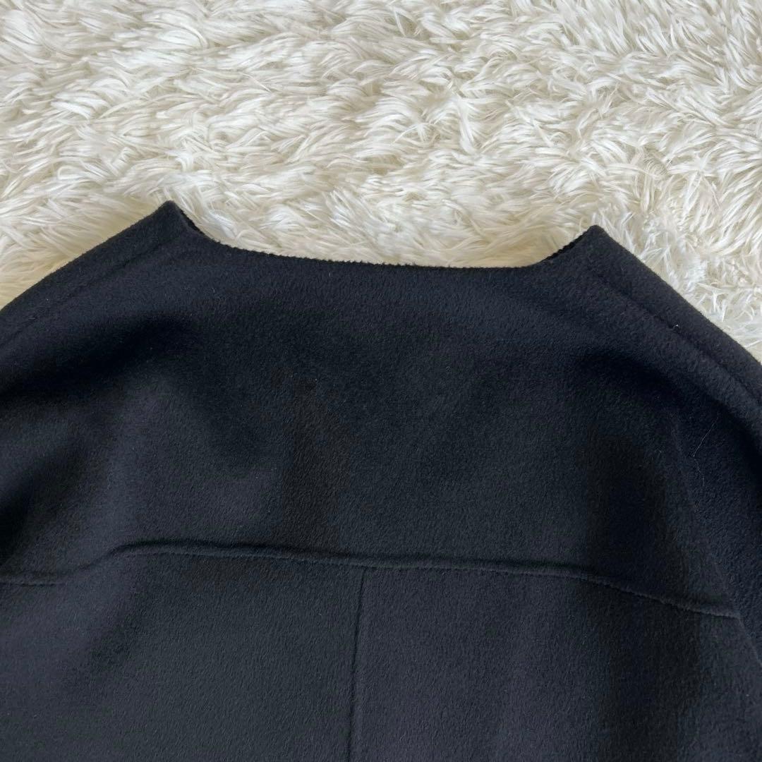 ✨美品✨フレームワーク ハミルトンリバークルーネックコート ブラック 38