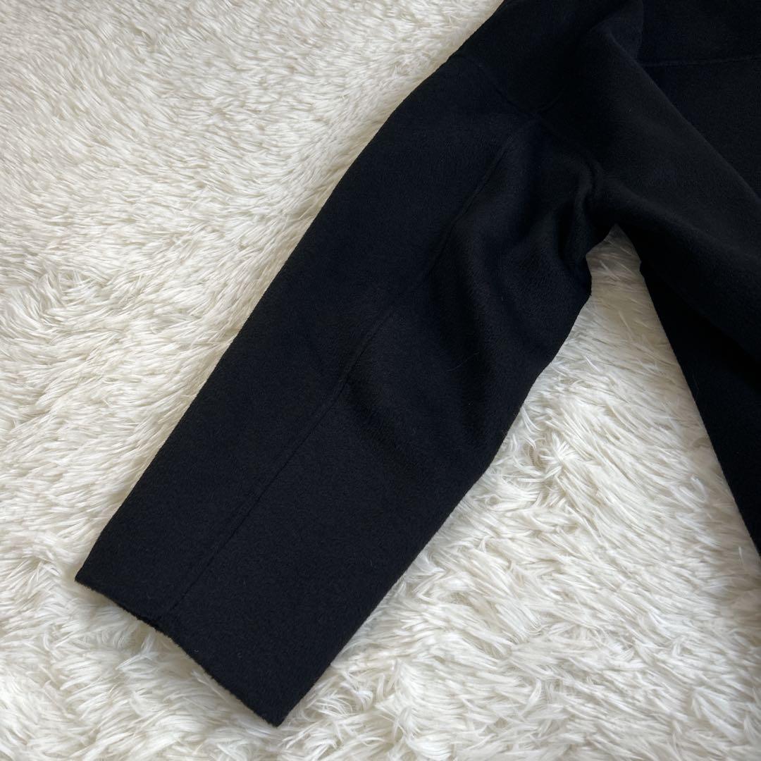 ✨美品✨フレームワーク ハミルトンリバークルーネックコート ブラック 38