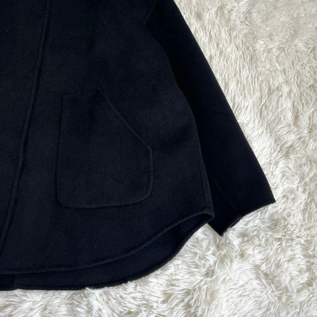 ✨美品✨フレームワーク ハミルトンリバークルーネックコート ブラック 38