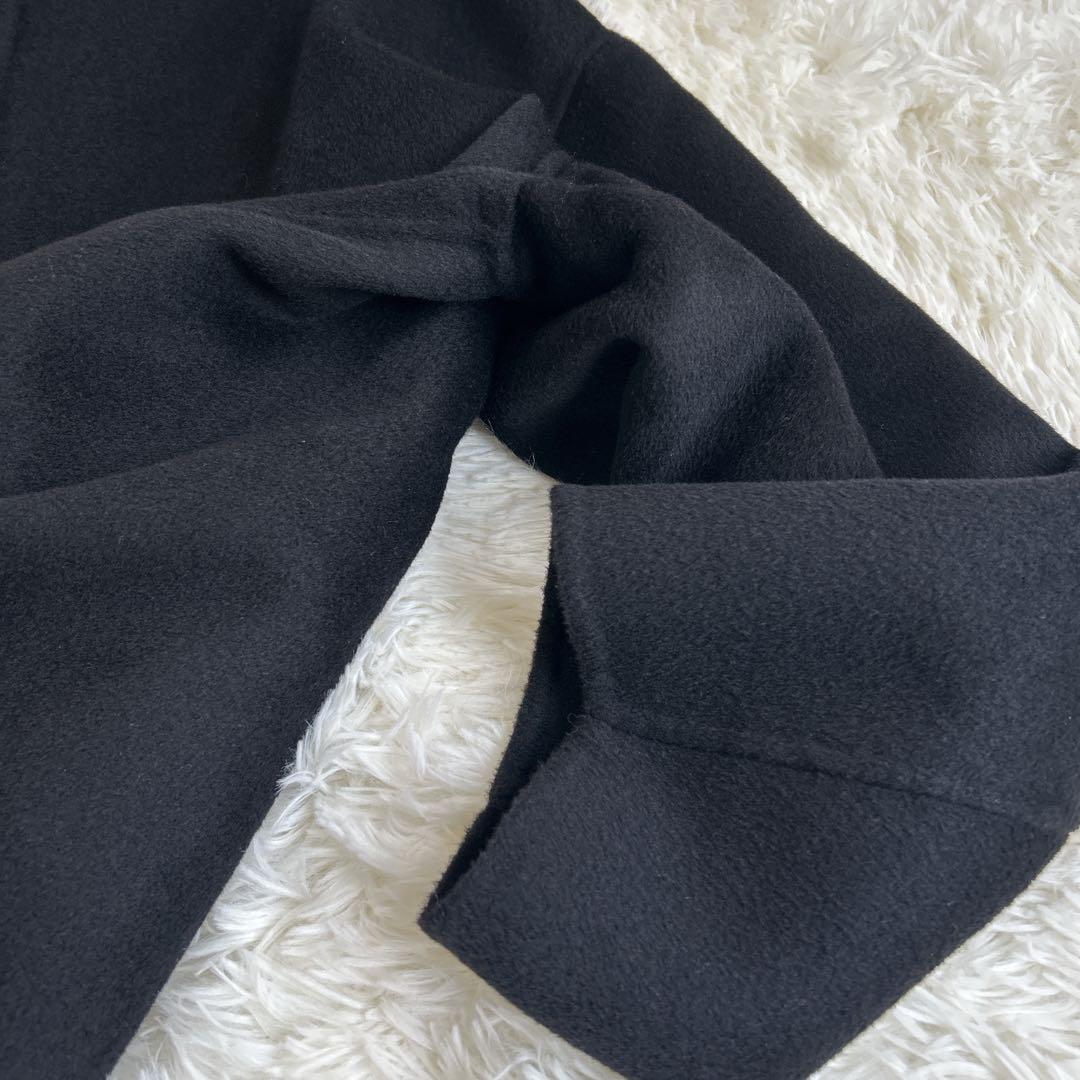 ✨美品✨フレームワーク ハミルトンリバークルーネックコート ブラック 38