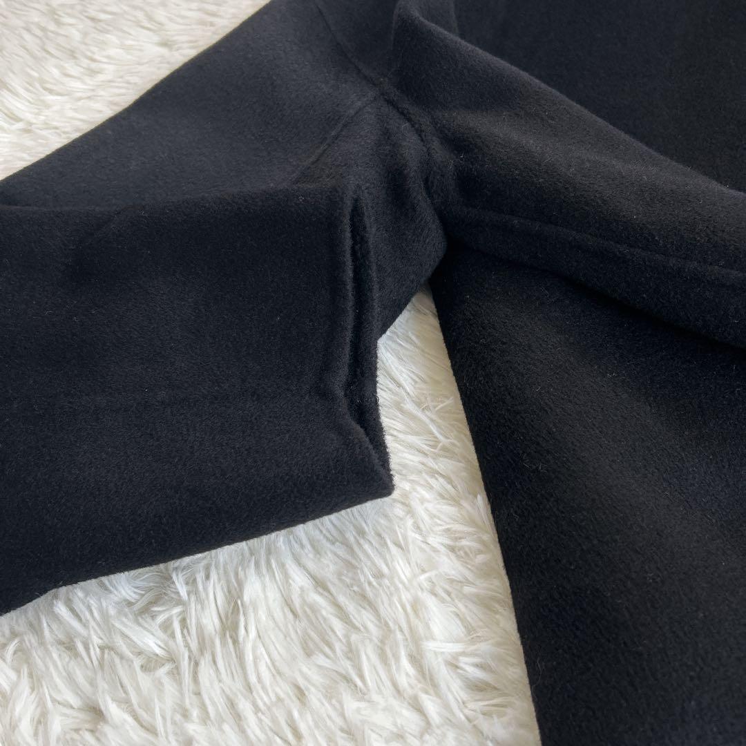 ✨美品✨フレームワーク ハミルトンリバークルーネックコート ブラック 38