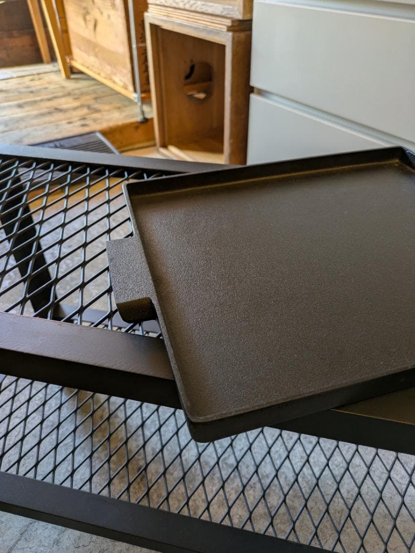 未使用新品 南部鉄器 池永 アウトドア キャンプ スタイリッシュ 鉄板