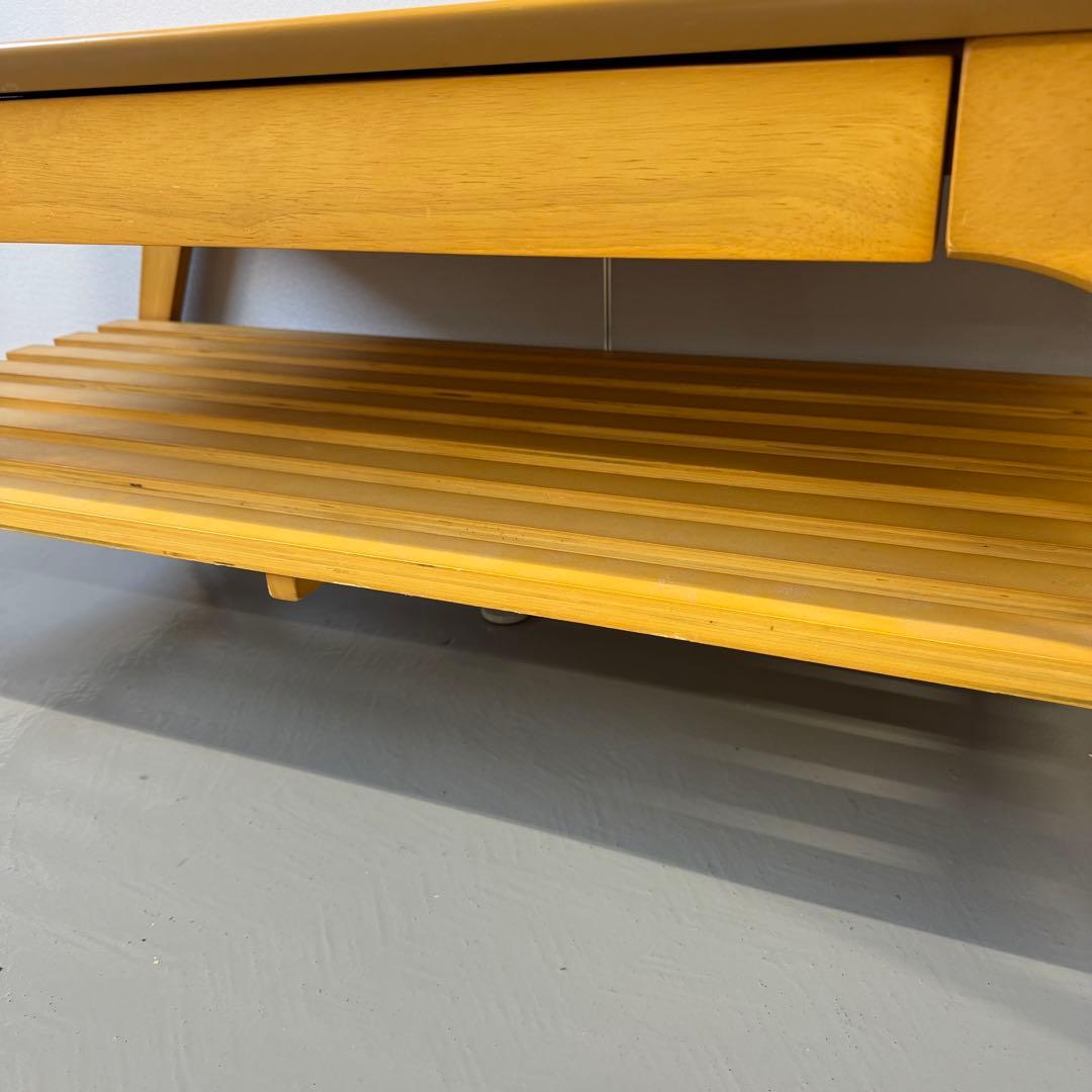 【nashuhaju】美品 エア・リゾーム 引き出し付きセンターテーブル