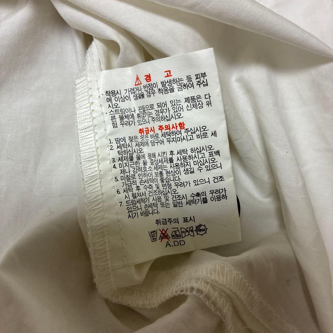 K-SWISS ホワイト ショートスリーブシャツ 100