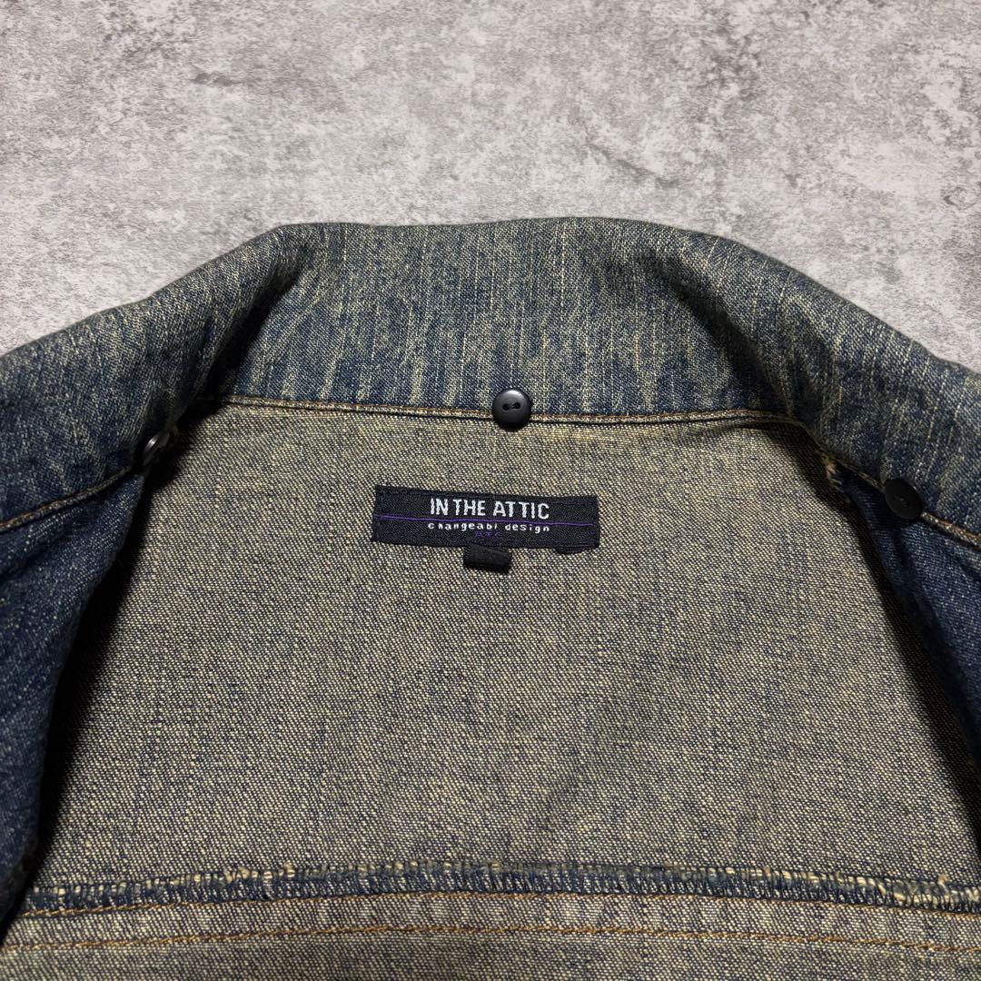 archive デニムジャケット　L グランジ　ダメージ加工　お兄系　トレンド