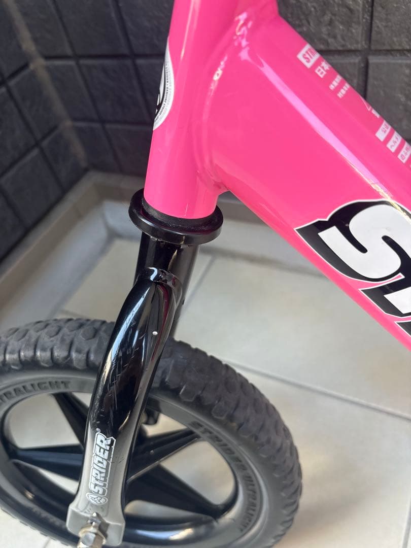 美品STRIDER バランスバイク 12インチ ピンク
