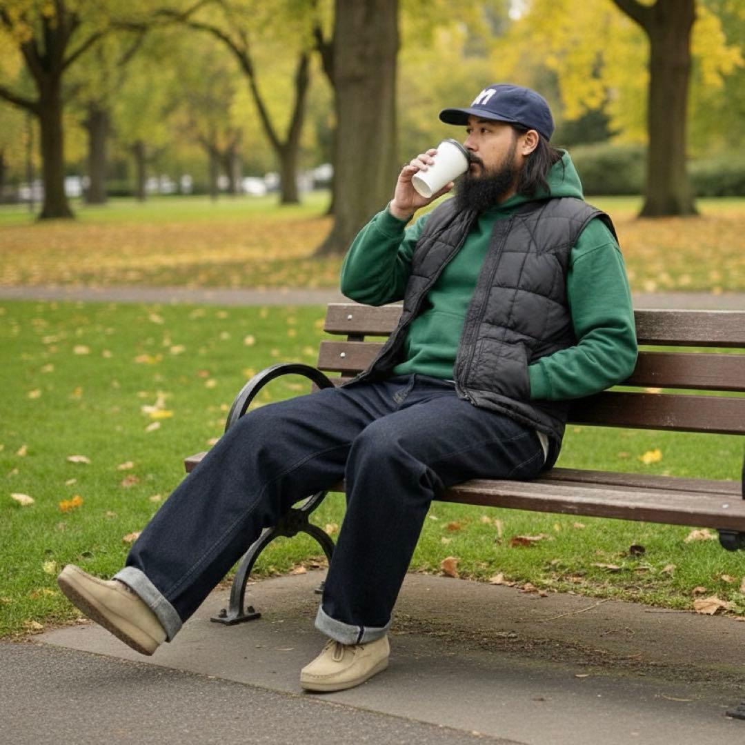 90s USA製 Walls ウォールズ キルティング ベスト ブラック