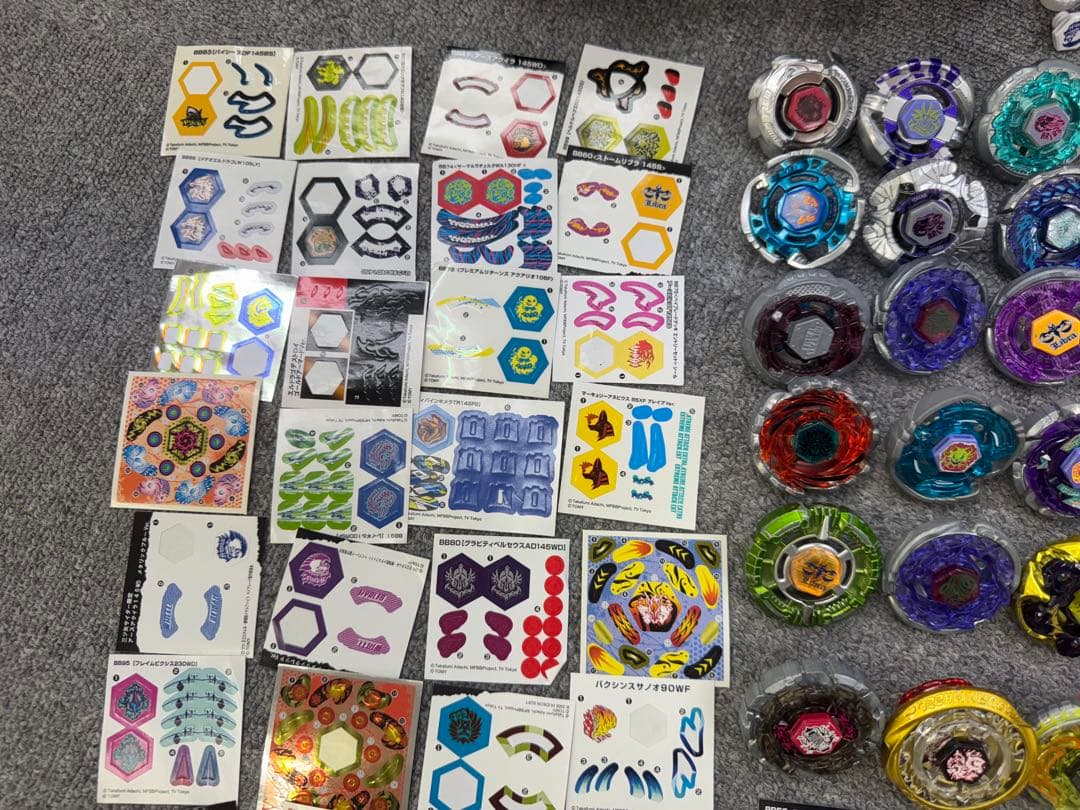 メタルファイトベイブレード　シール　まとめ売り　引退品　約60個