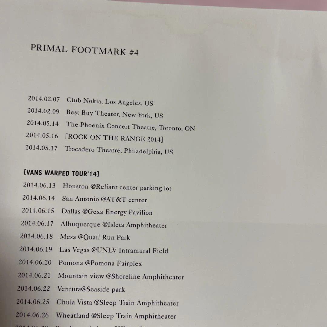 ♦️♦️♦️♦️ONE OK ROCK PRIMAL FOOTMARK♦️♦️♦️♦️五冊セット