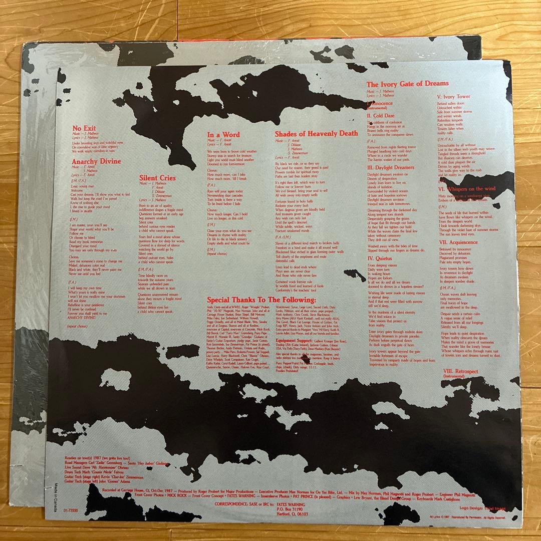 No Exit／FATES WARNING(LPレコード盤)