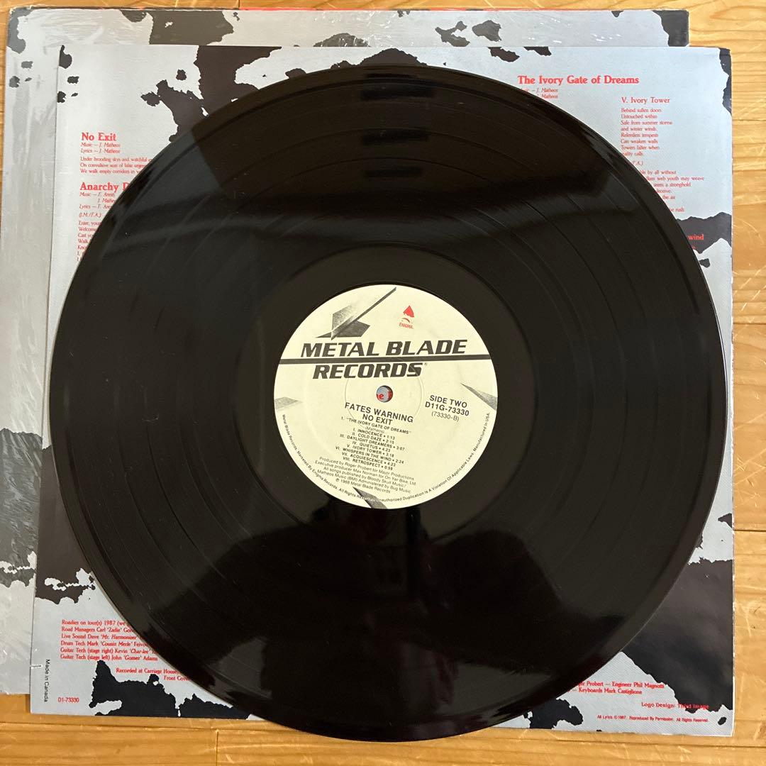 No Exit／FATES WARNING(LPレコード盤)