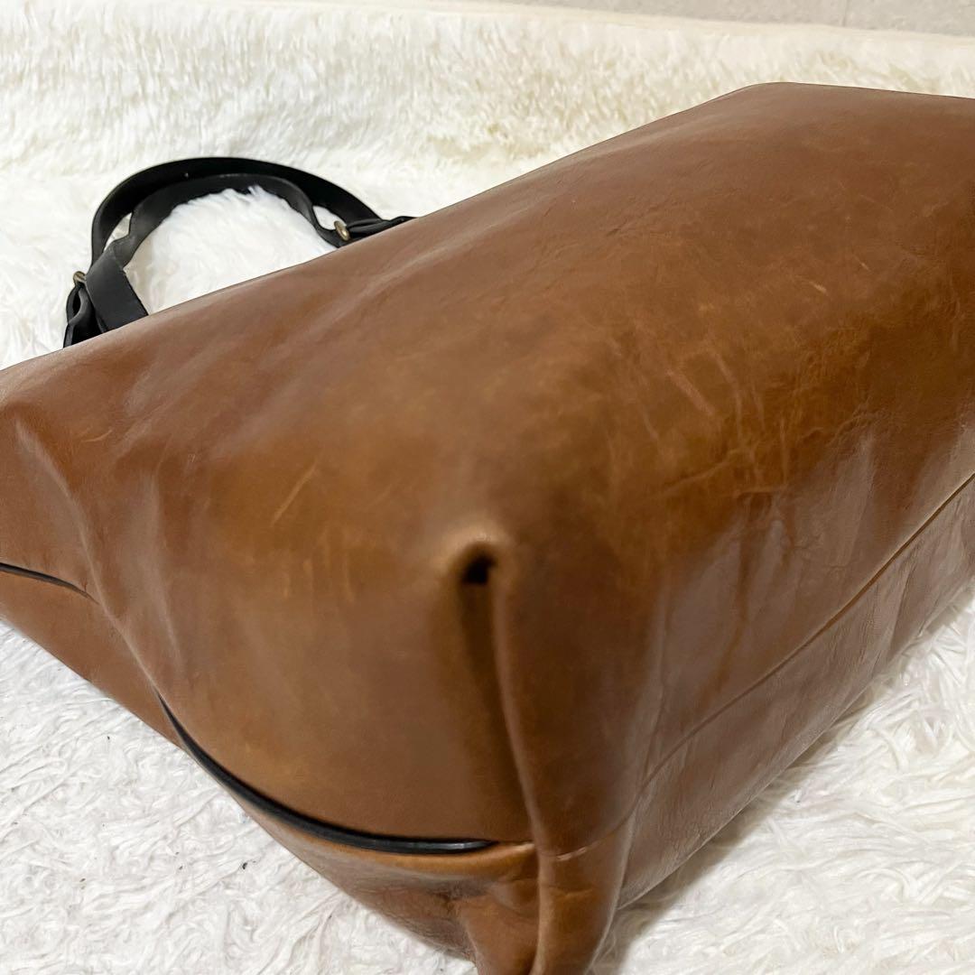 COACH コーチ　トートバッグ 肩掛け A4可 大容量 オールレザー