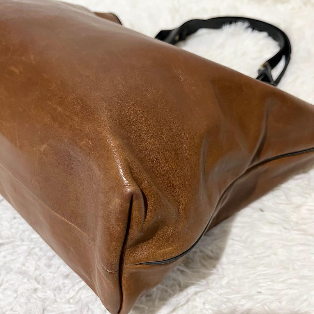 COACH コーチ　トートバッグ 肩掛け A4可 大容量 オールレザー