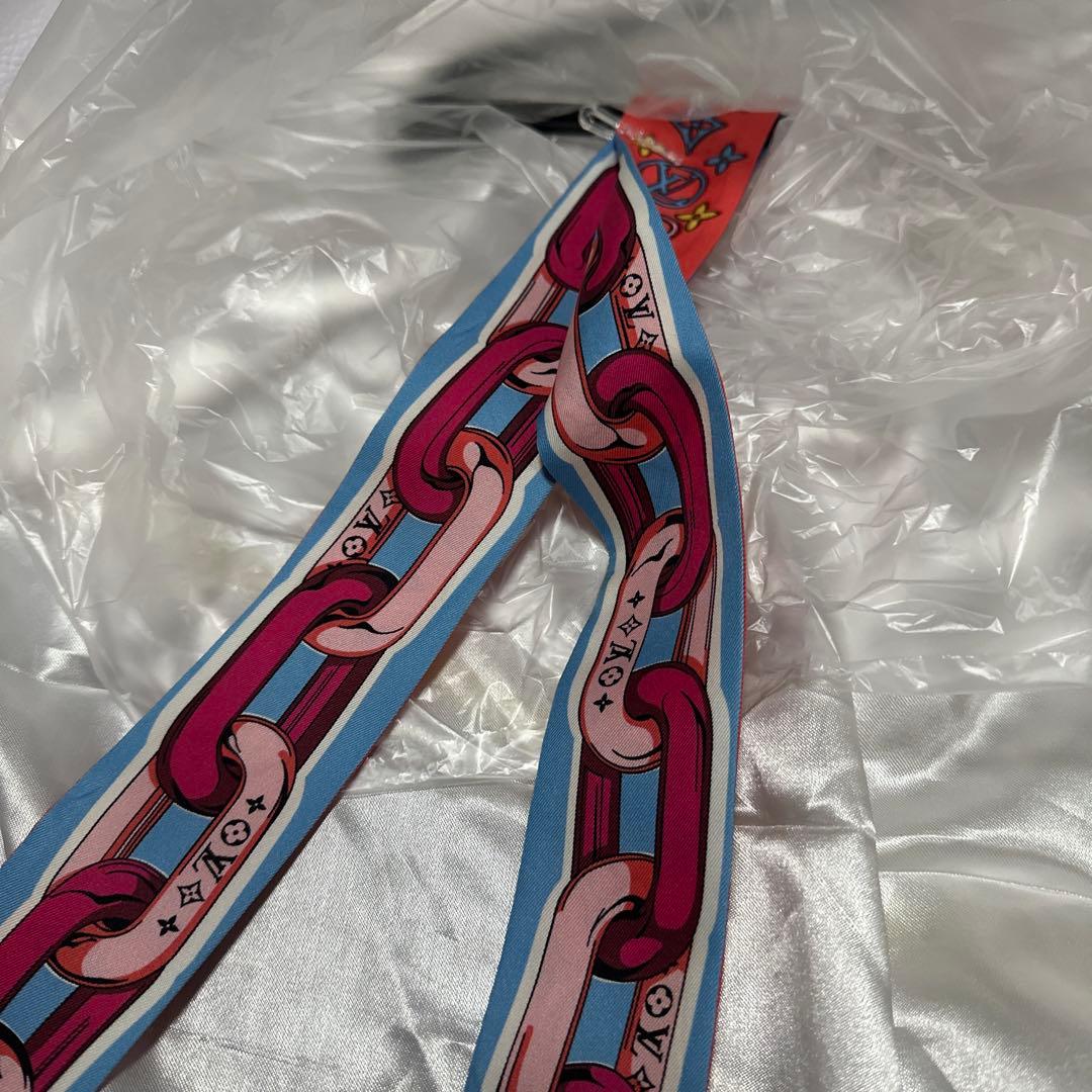 LOUIS VUITTON ビジュエルド シルクスカーフ M77693 美品