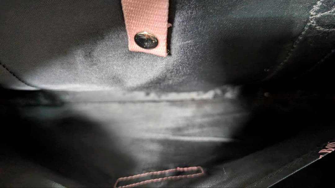 美品 EASTBOY スクールバッグ 黒 ブラック 桜女神　ピンク