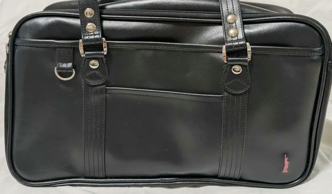 美品 EASTBOY スクールバッグ 黒 ブラック 桜女神　ピンク