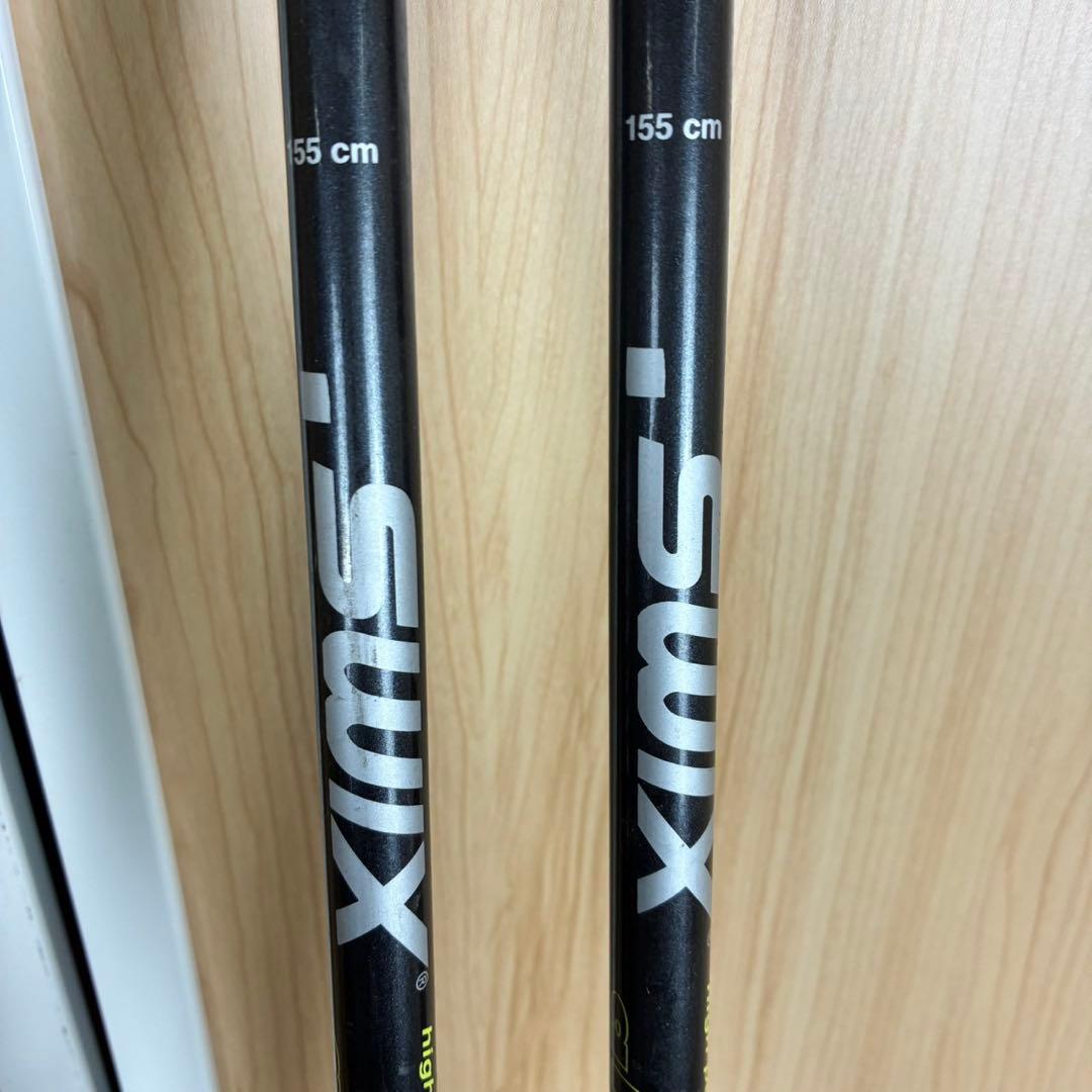 【送料込】KAZAMA テレマークスキー板　ポール　セット　山スキー