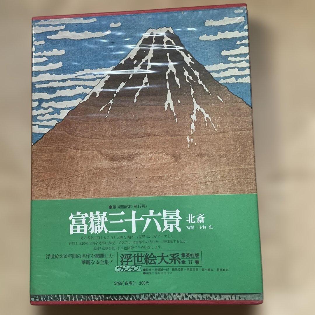 東海道五拾三次、木曽街道六十九次、富嶽三十六景の3冊。集英社の浮世絵大系シリーズ