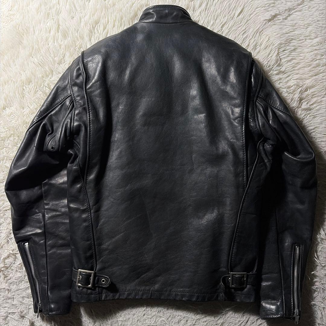 【米国製】schott ライダースジャケット 141 本革　ブラック　36
