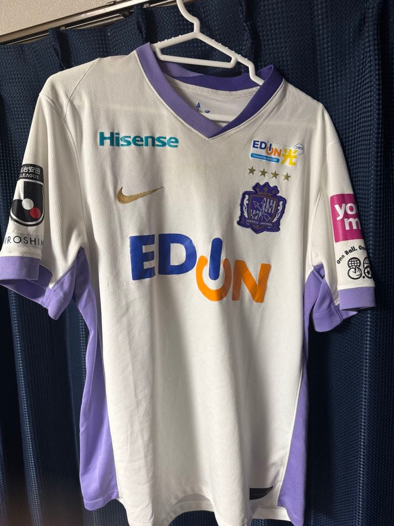 サンフレッチェ広島　2025シーズンアウェーユニフォーム　田中聡