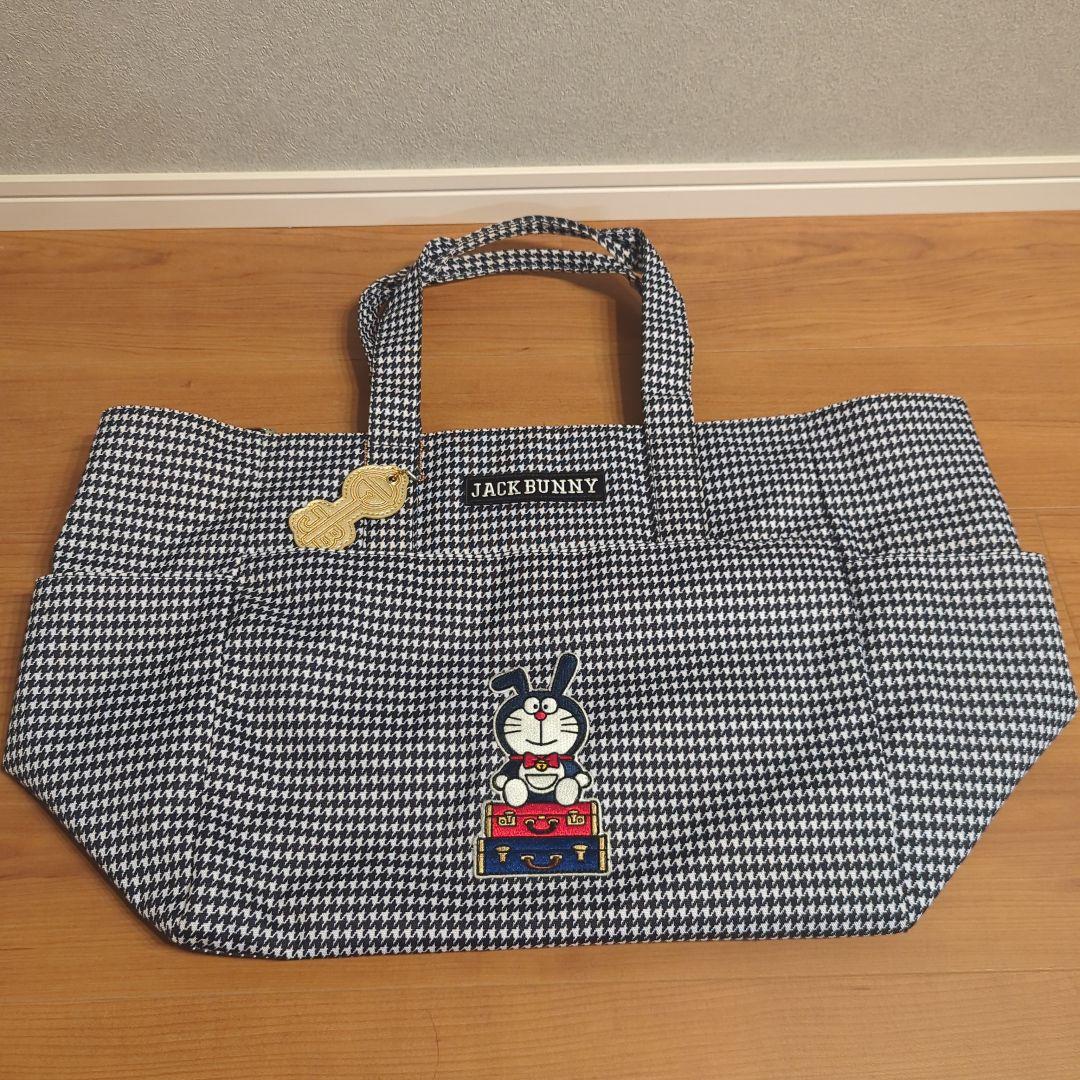 JACK BUNNY 千鳥柄　ドラえもん　ロッカーバッグ