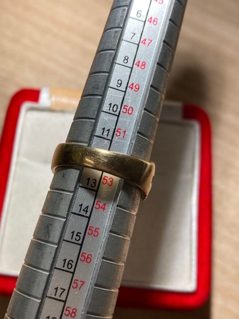 k18 サファイアリング　#12