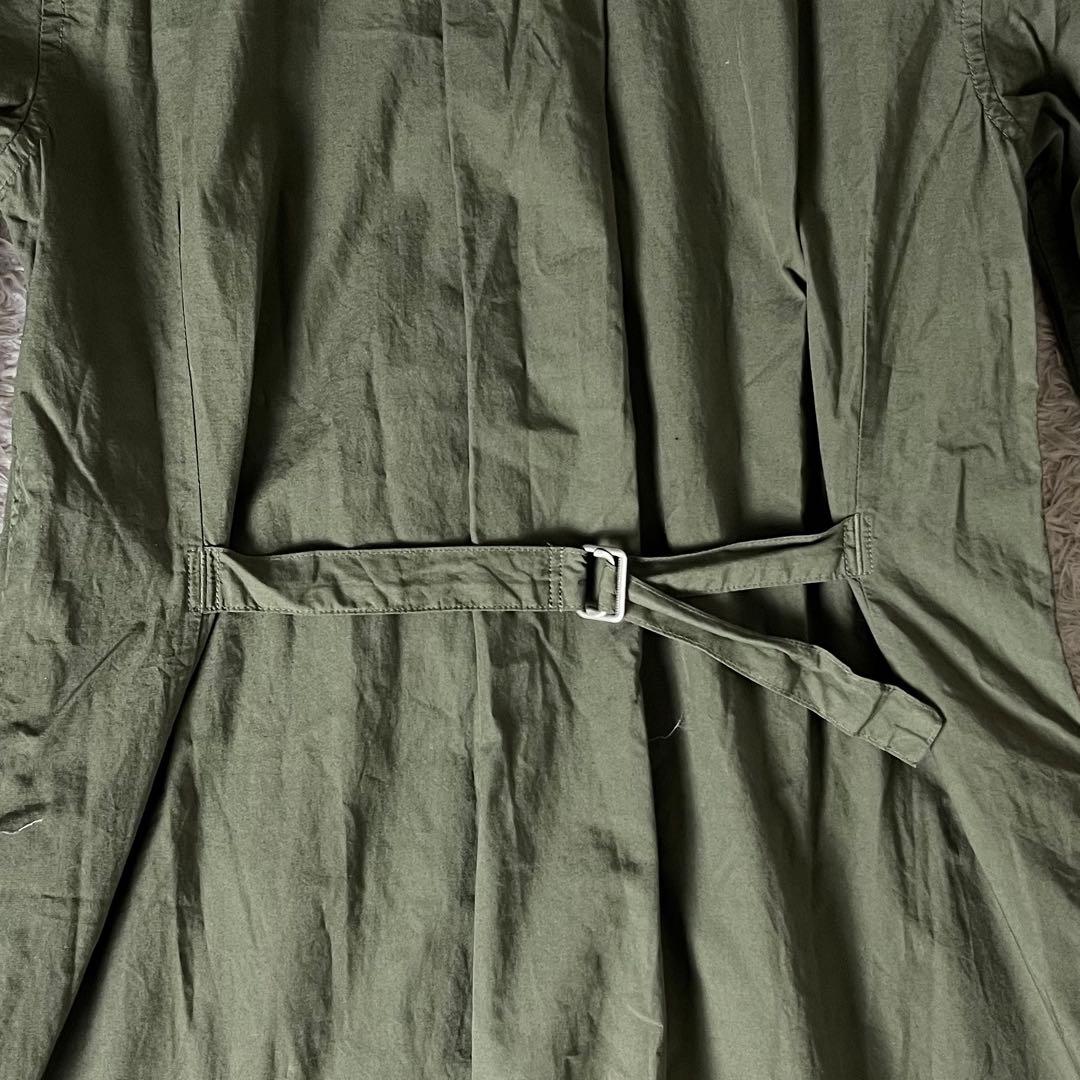 マーガレットハウエル シャツワンピース ロング MHL ベルト カーキ M