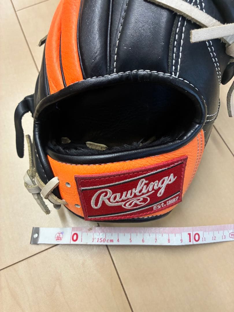 Rawlings 限定版 野球グローブ ブラック/オレンジ