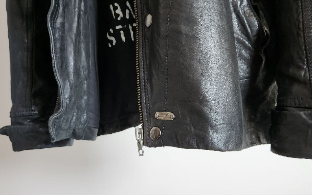 boss☆DIESELレザージャケット◆ライダースジャケット◆