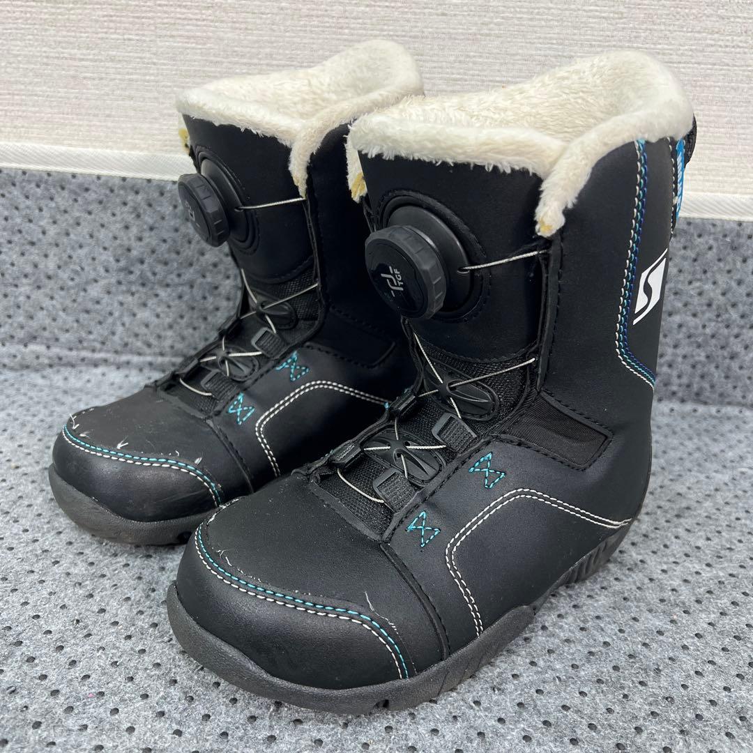 数回使用 キッズスノーボード 120cm SPOON×バイン×ダイヤルブーツ