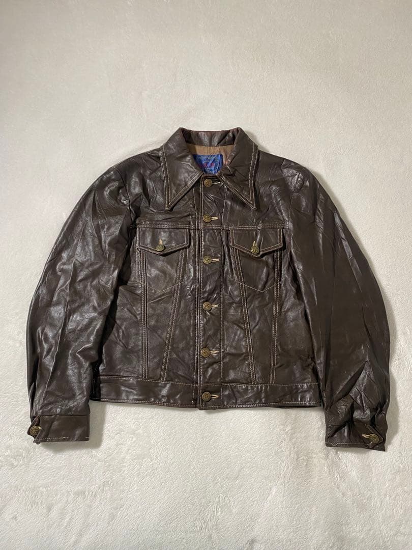 b*n様 70s USA製 SKALAR レザートラッカージャケット ショート丈