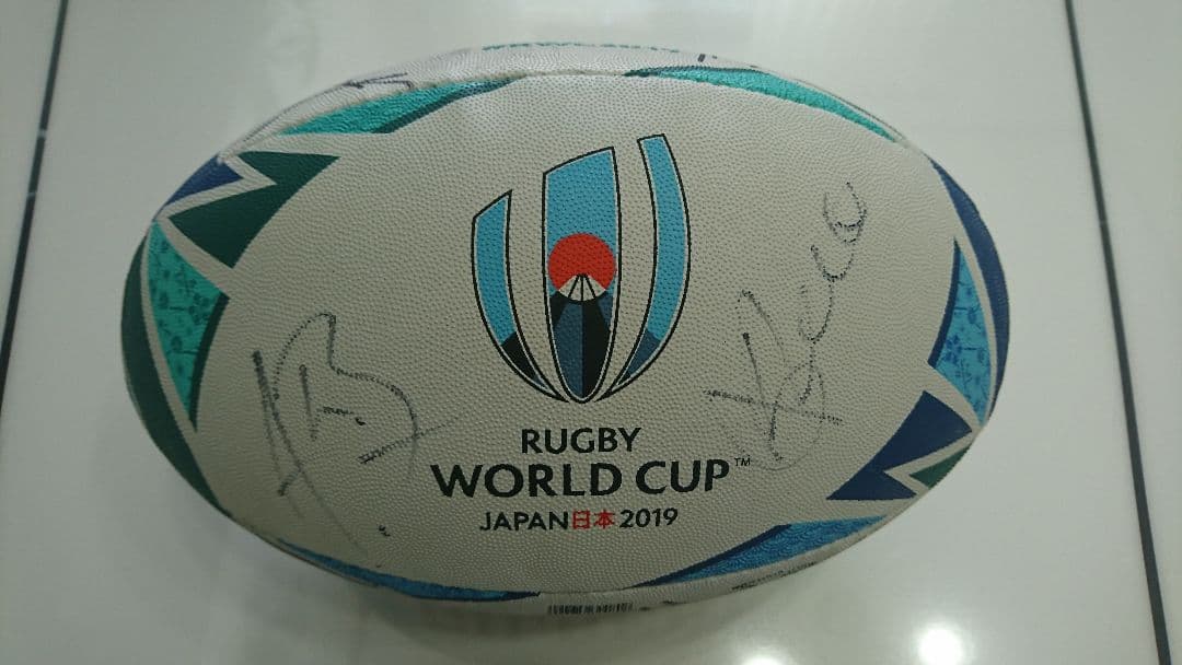 ラグビー オールブラックス ハンセンHC他選手12名 サインボール 5号球