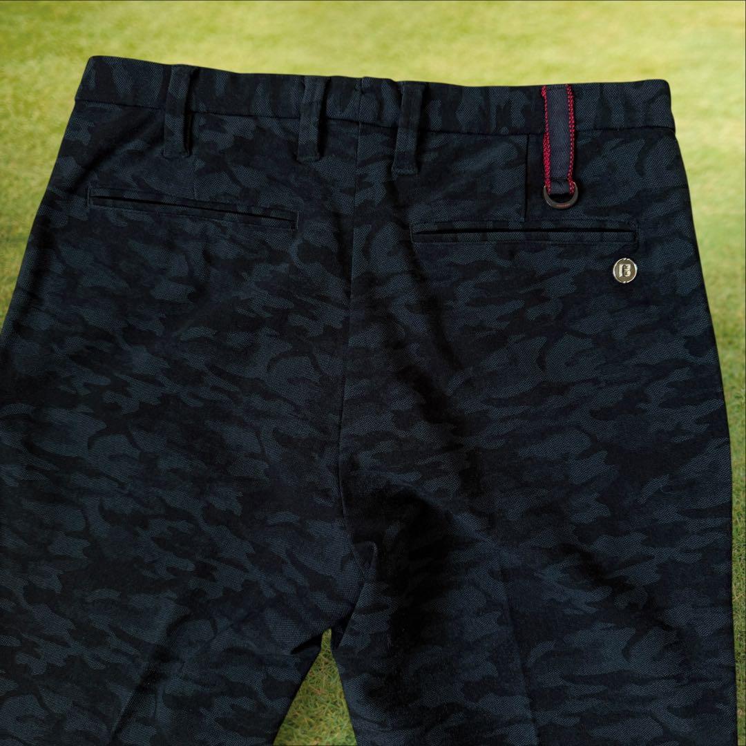 ブリーフィングゴルフ　パンツ　黒　濃紺　迷彩柄　S〜M相当　カモ柄　ブラック　紺