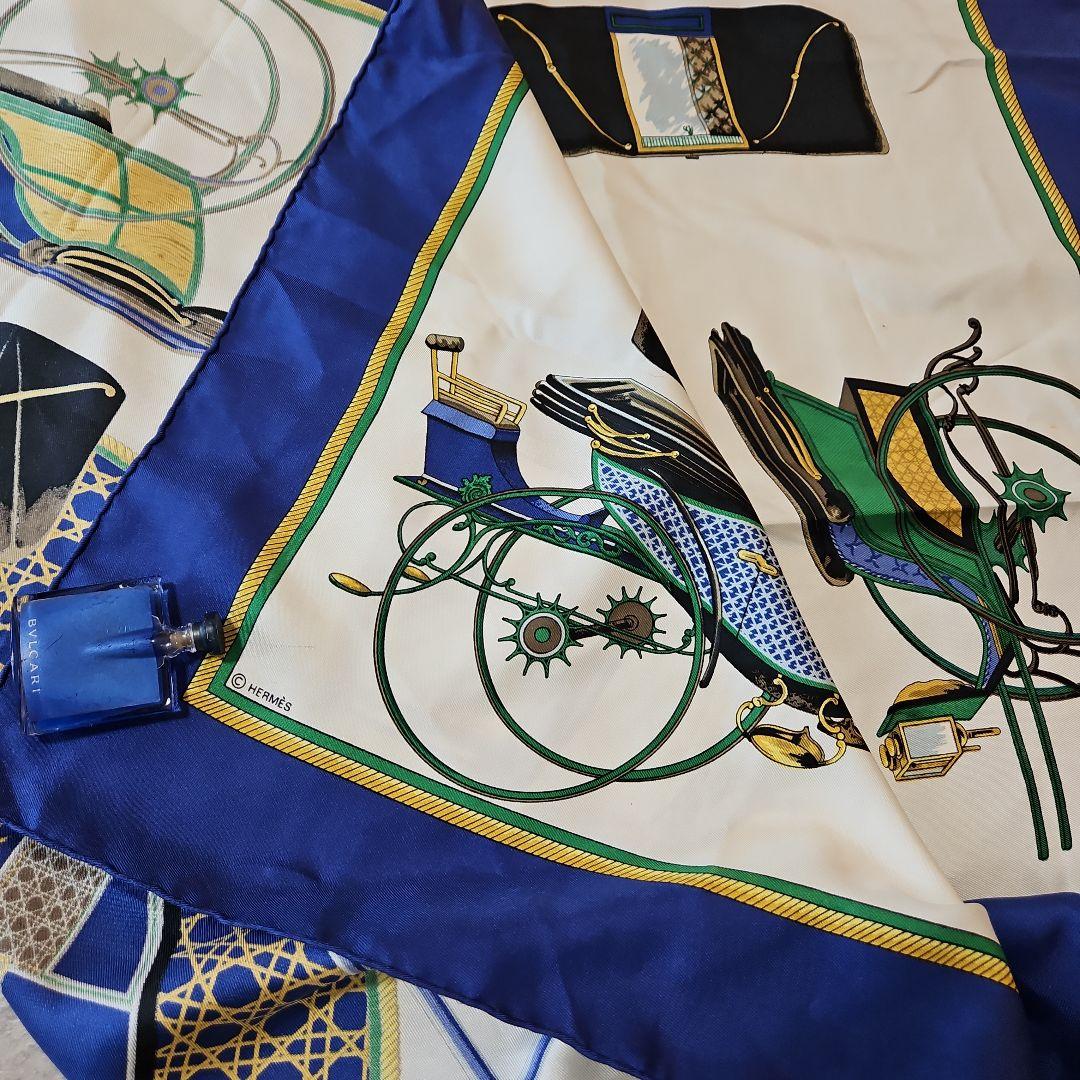 HERMÈS カレ90 馬車デザイン スカーフ 90cm