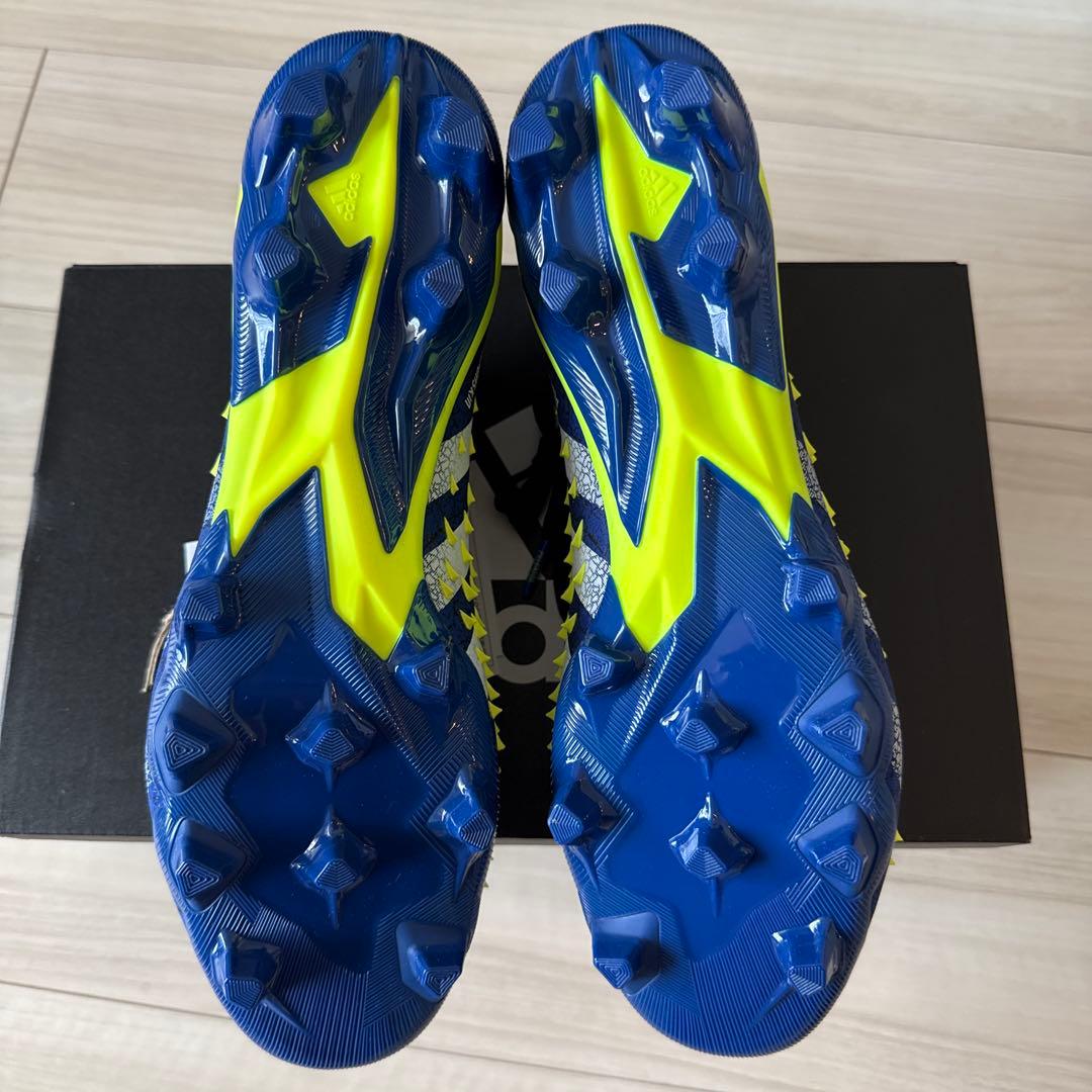 新品 アディダス プレデター HG AG スパイク 黒 青 黄 26.5cm