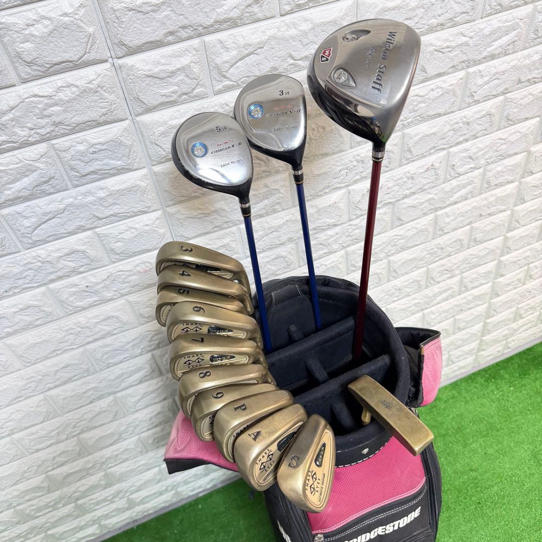 ゴルフセット　初心者応援　完全ラウンド仕様　飛距離抜群　右打ち　メンズ　すぐ使用