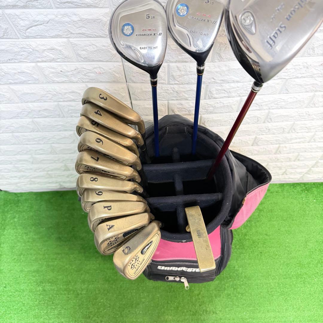 ゴルフセット　初心者応援　完全ラウンド仕様　飛距離抜群　右打ち　メンズ　すぐ使用