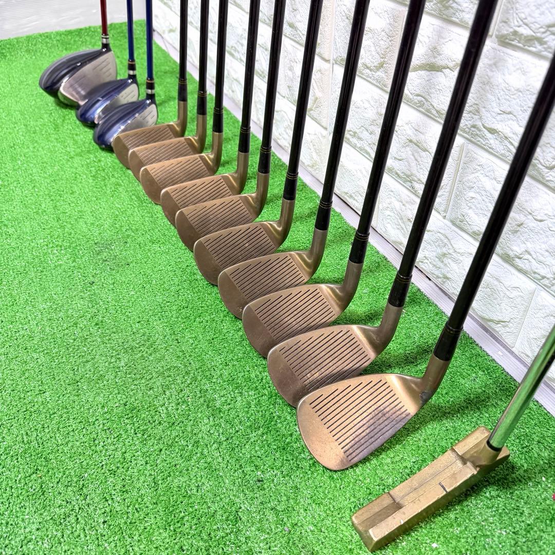 ゴルフセット　初心者応援　完全ラウンド仕様　飛距離抜群　右打ち　メンズ　すぐ使用