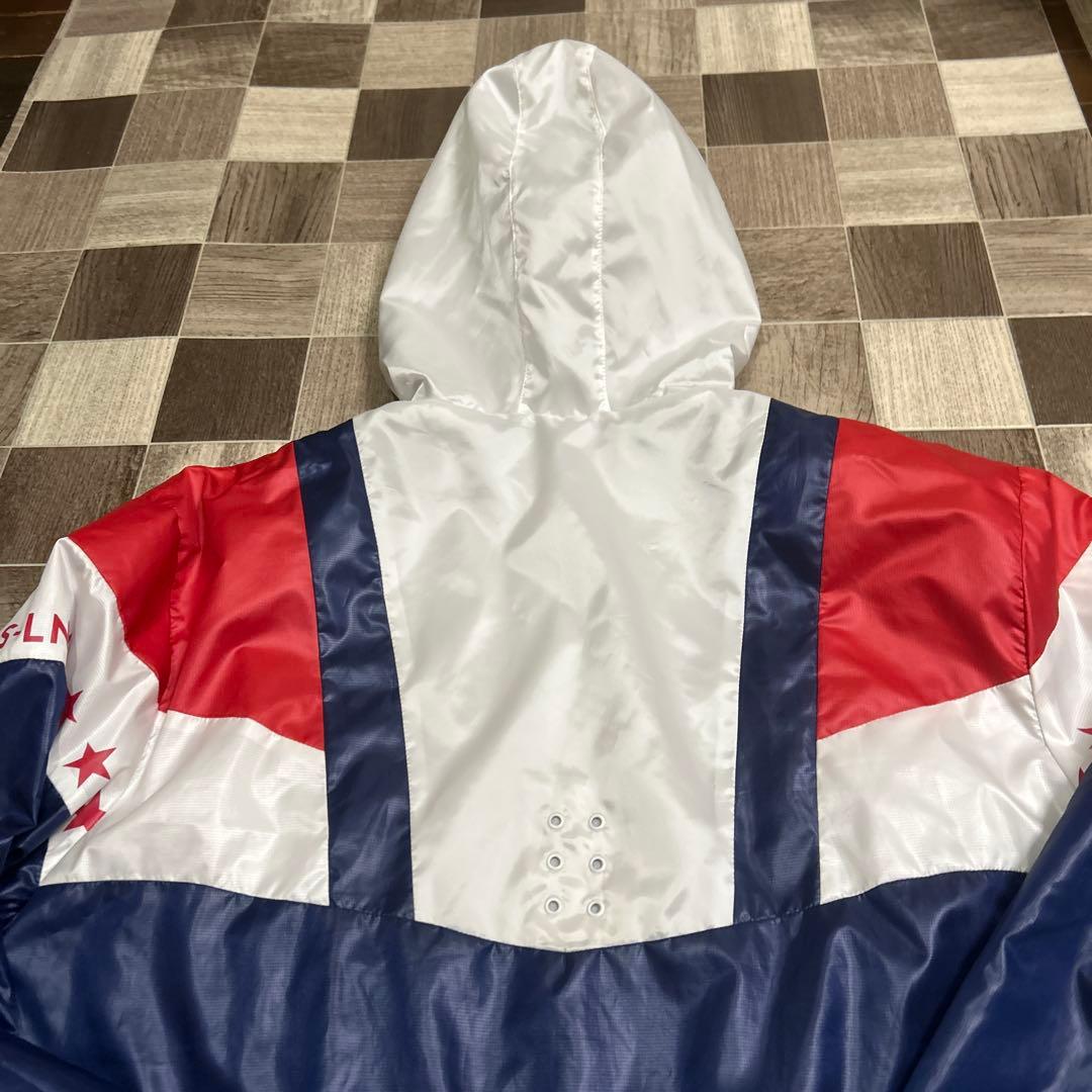 ラッセルーノ　メンズゴルフジャケット　フード付きサイズ5 トリコロールカラー