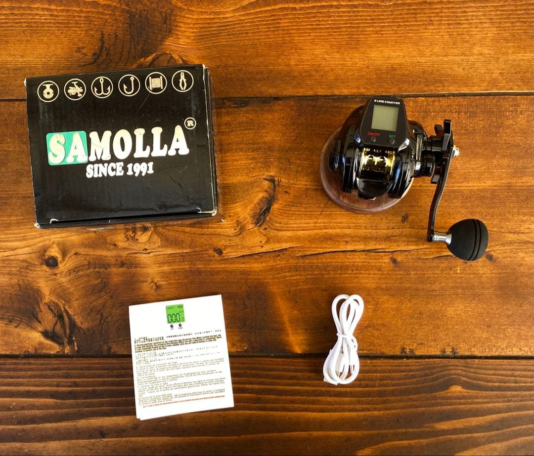 デジタルカウンター付きベイトリール　タイラバ　船釣り　右巻き　ジギング　タチウオ